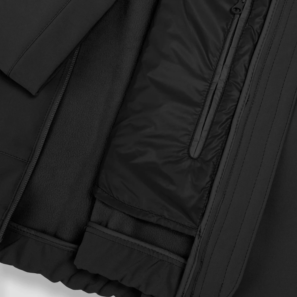 Colmar Zwarte Jassen met Ritssluiting Black Heren