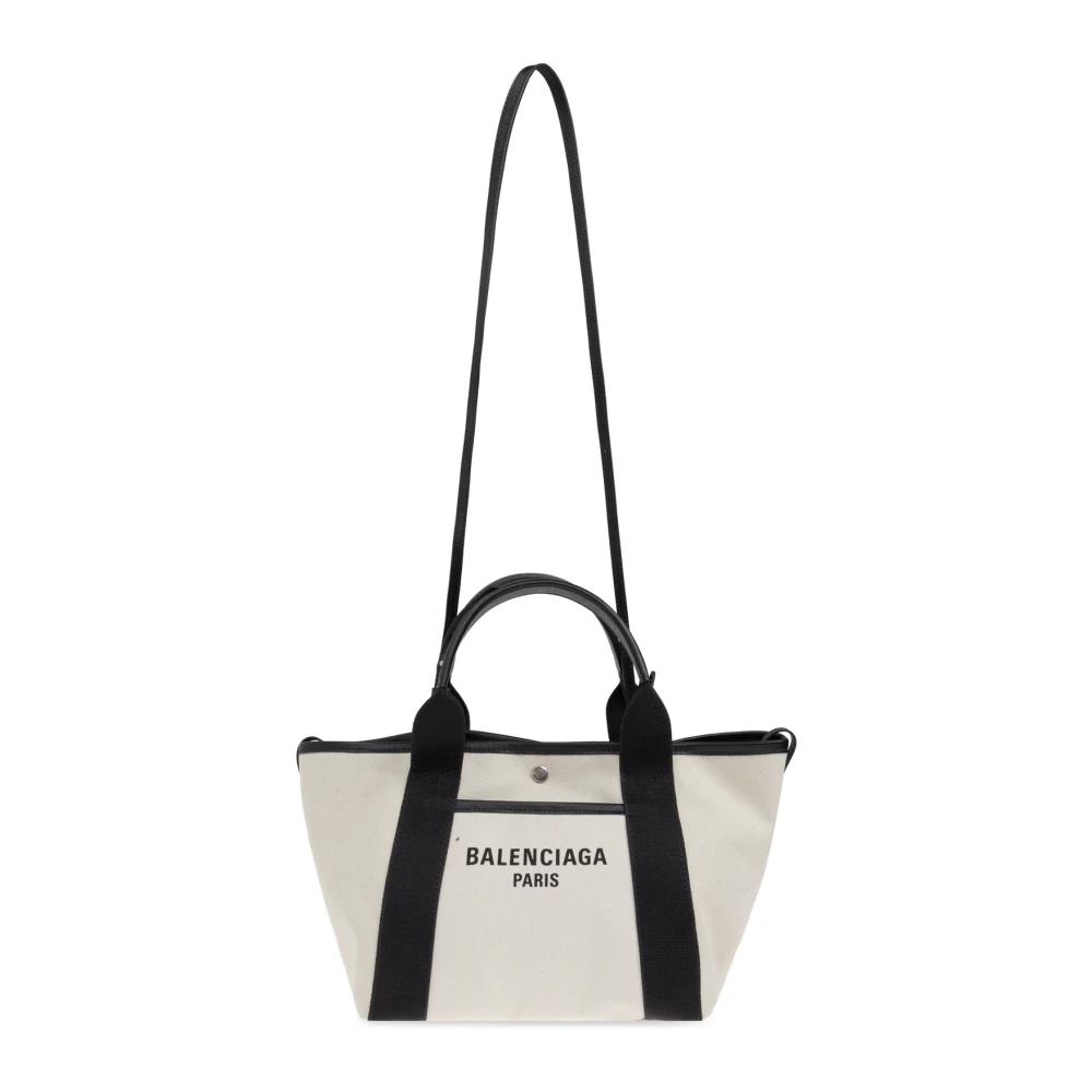 Balenciaga Tas Biarritz Klein type shopper Beige Dames