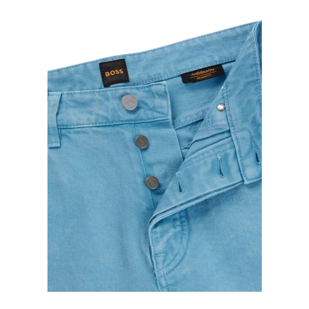 Hugo Boss Heren Anderson Shorts Pistol Stijl Blue Heren