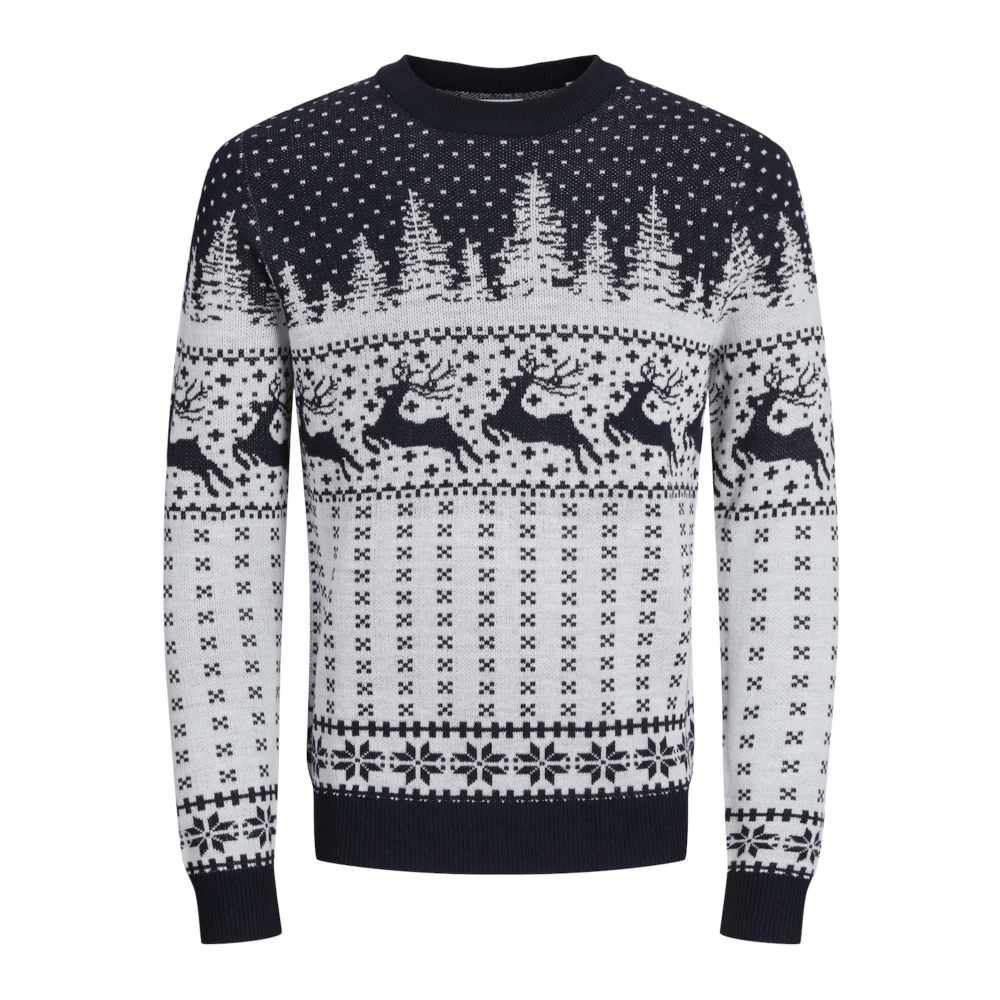 Jack & jones Kerst Gebreide Trui Gabriel White Heren