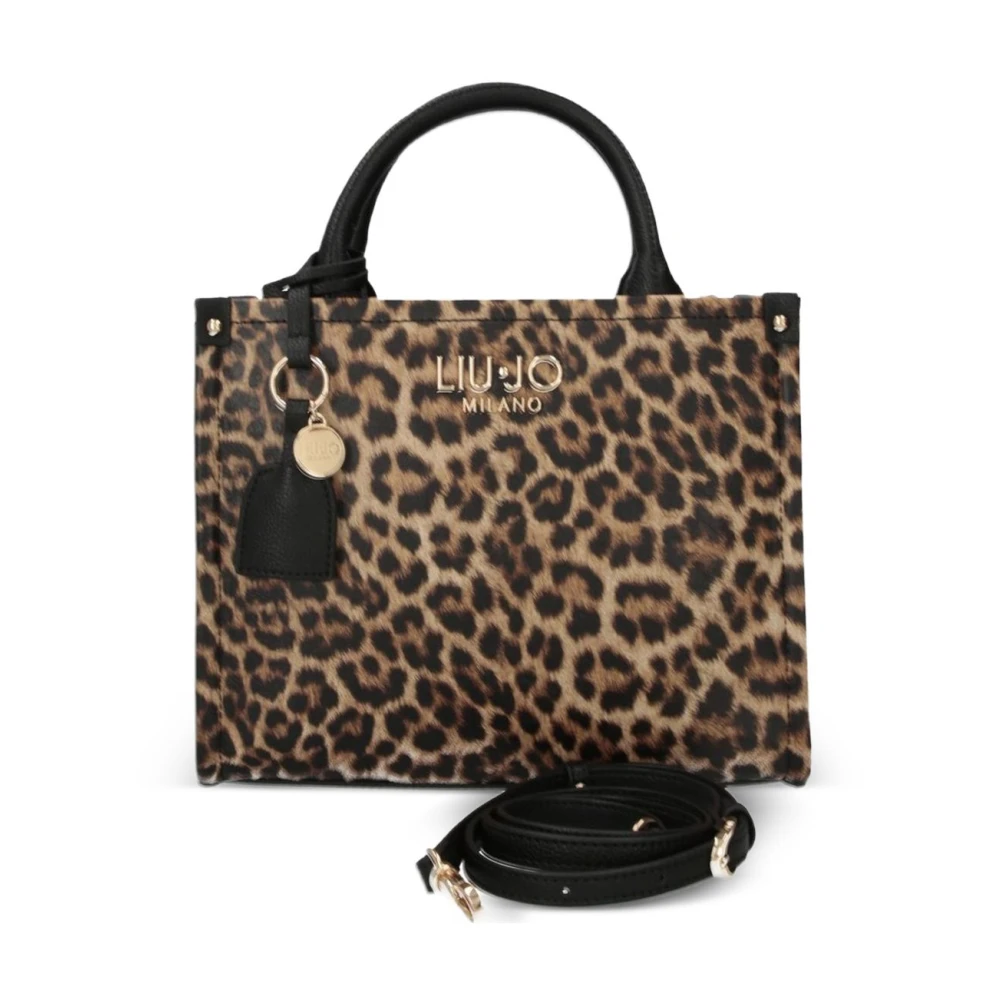 Liu Jo Femme Marron - Sac Shopping Imprimé Léopard - Sacs - Brun - Taille: One Size