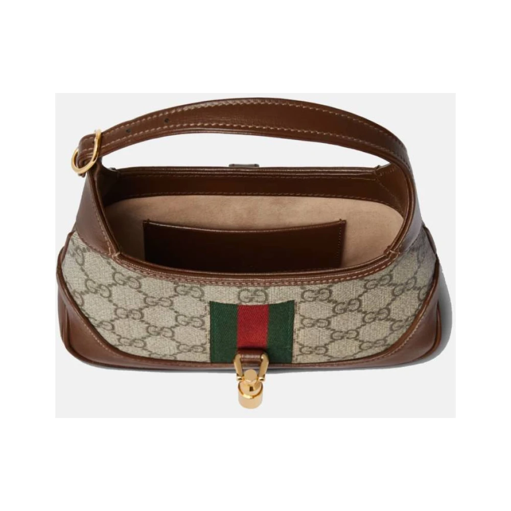 Gucci Jackie 1961 GG Supreme Mini Tas Brown Dames