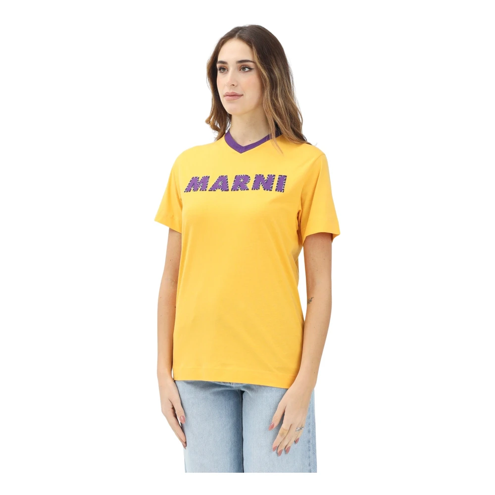 Marni - Tops > T-Shirts - Yellow - Marni - Modalova