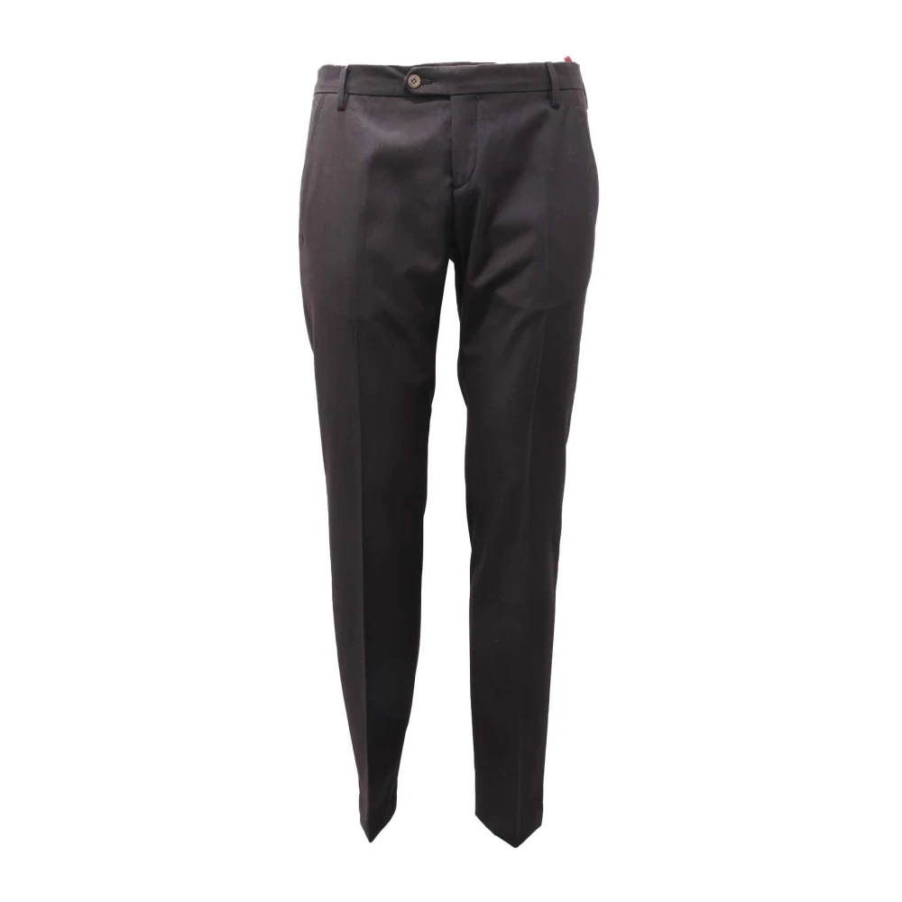 Michael Coal Men's Black Italian Style Trousers - Slim-Fit Trousers - W38 - Trousers