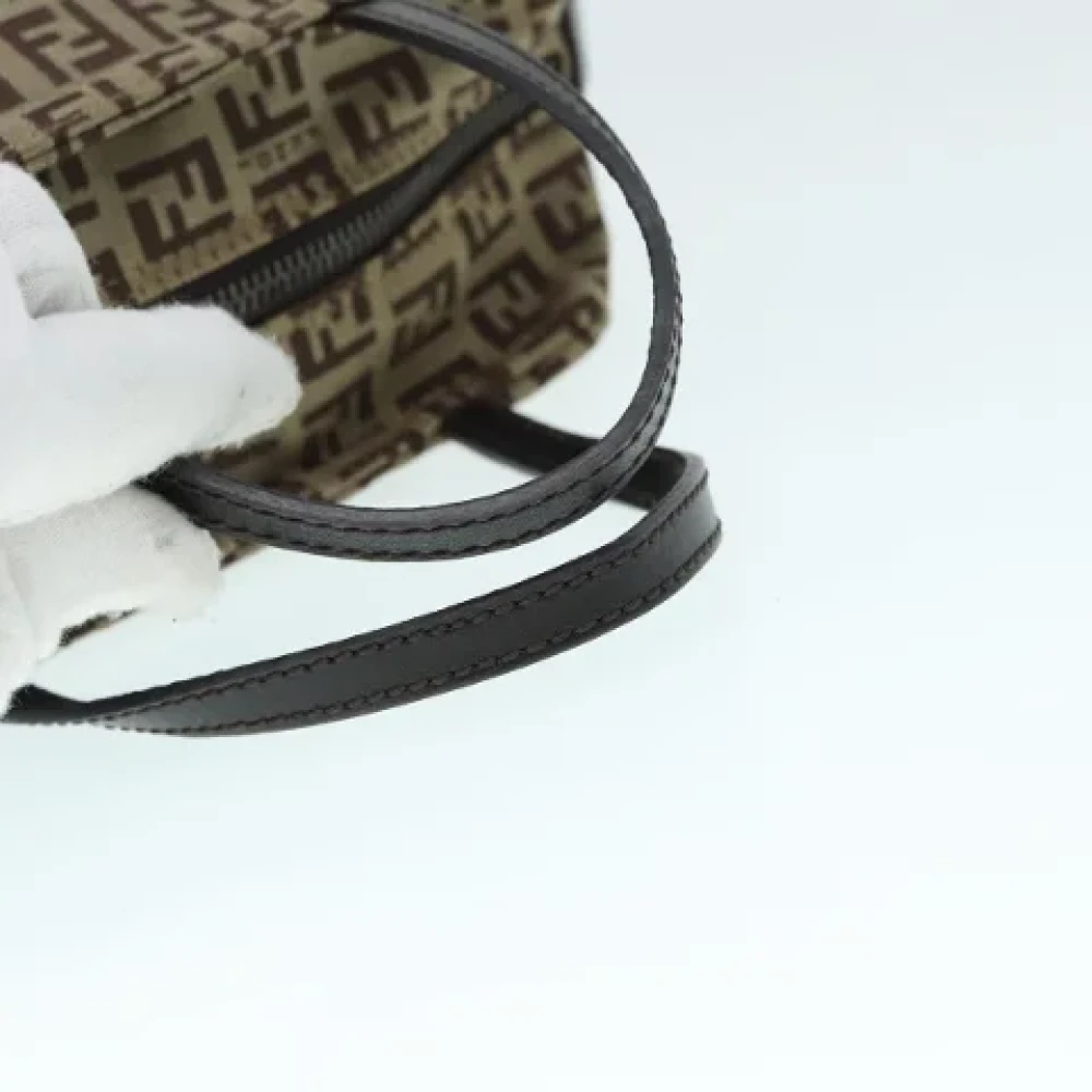 Fendi Vintage Pre-owned Canvas handbags Beige Dames