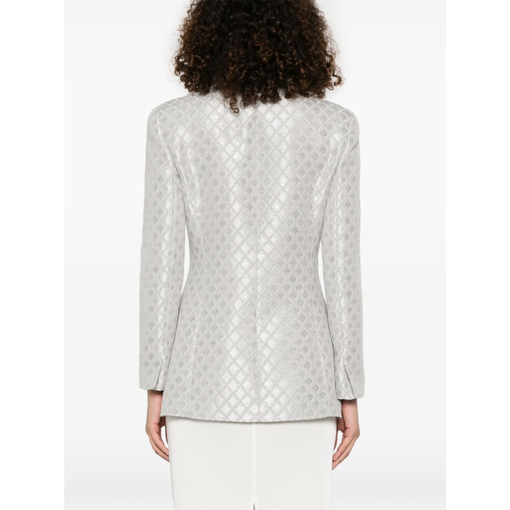 Giorgio Armani Mirage Gray Blazer Gray Dames