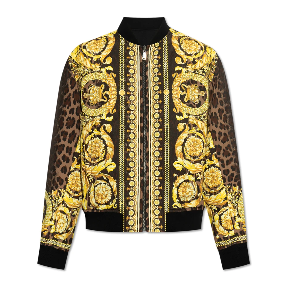 Versace Omkeerbare bomberjack Black Heren
