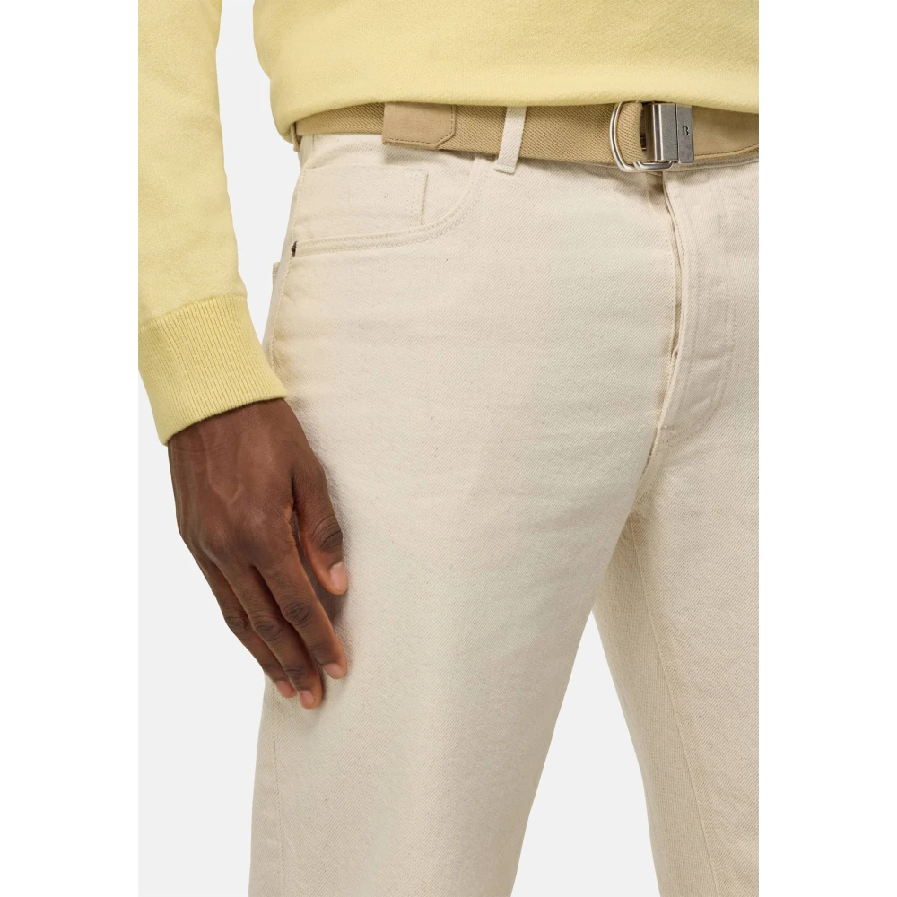 Boggi Milano Crème Denim Jeans Beige Heren