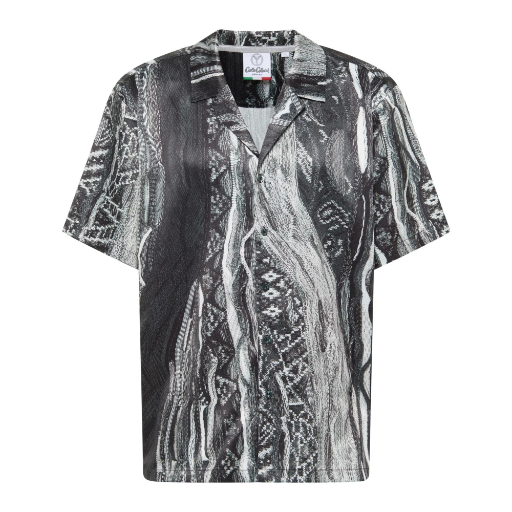 Carlo colucci Stijlvol Allover Print Overhemd Multicolor Heren