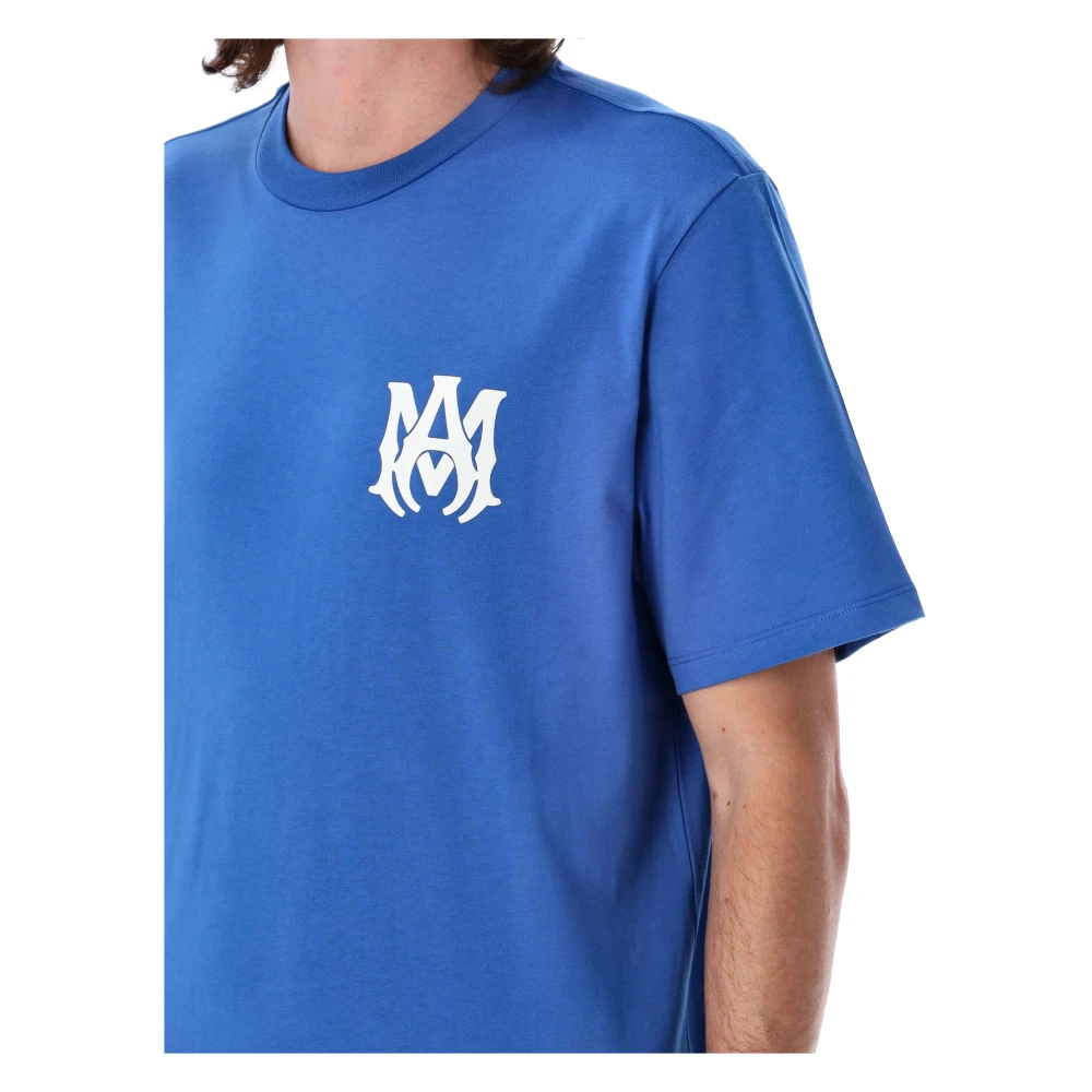 Amiri Core Logo T-shirt Blue Heren
