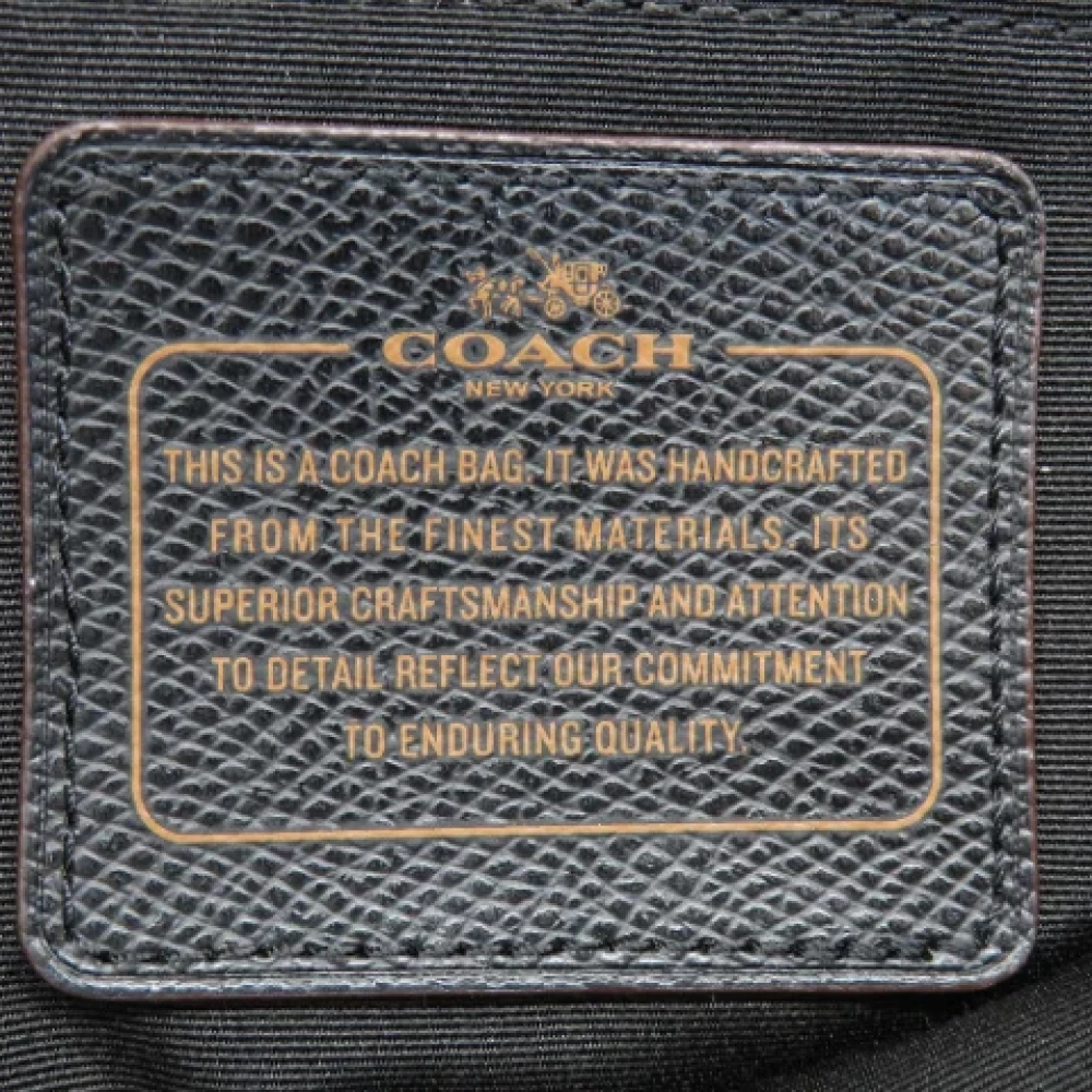 Coach Pre-owned Plastic shoulder-bags Brown Dames