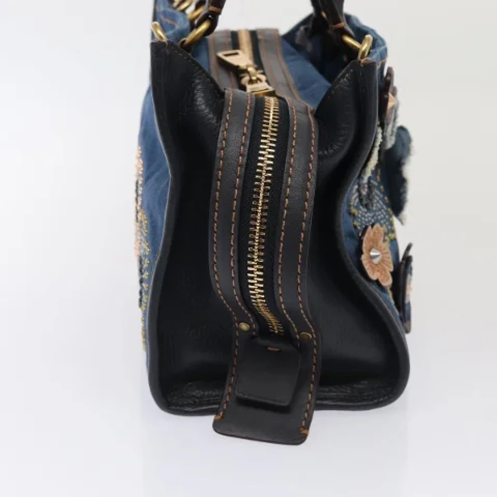 Coach Pre-owned Canvas handbags Blue Dames
