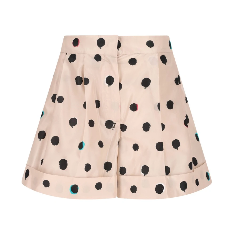 Fendi Pink Casual Shorts, Female, Xs, Short Shorts