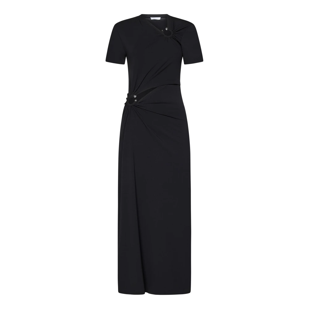 Rabanne Women's Black Dress With Piercing Details