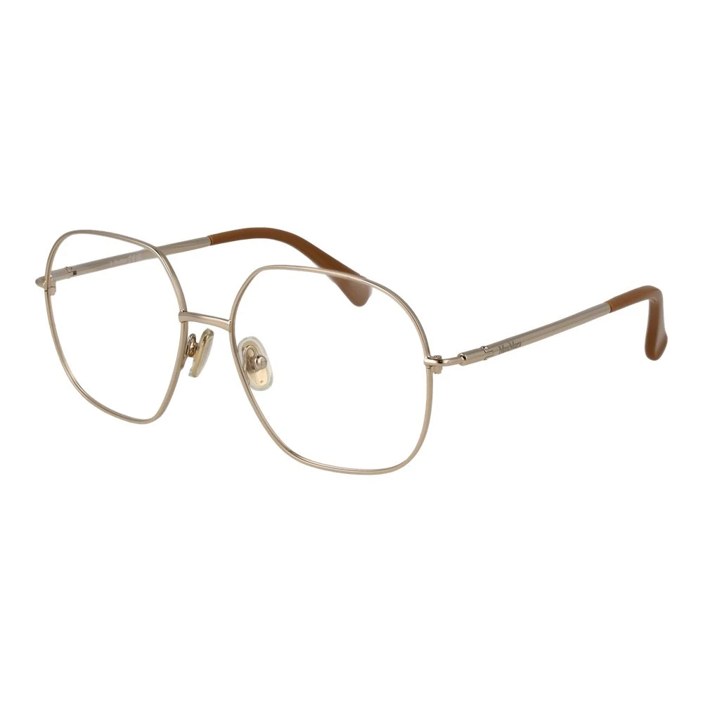 Max Mara Women's Gold Optical Glasses Rectangle Style