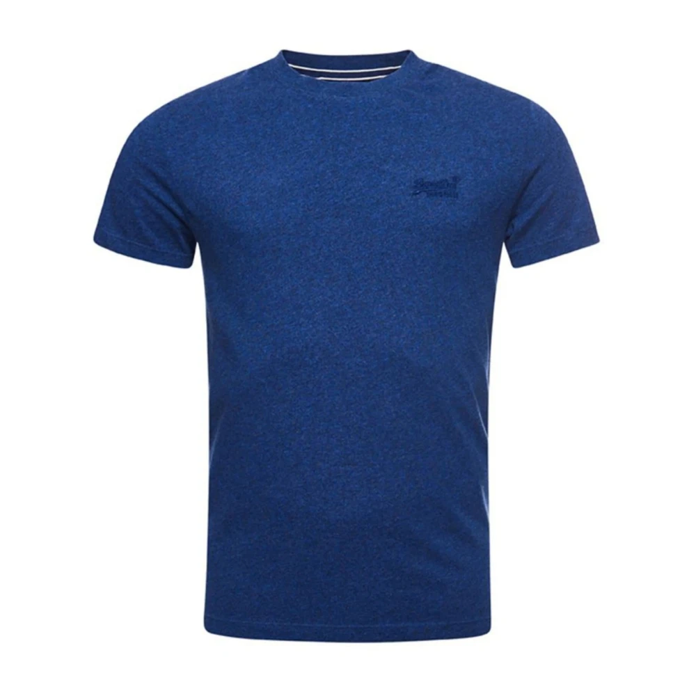 Superdry Men's Blue Embroidered Logo Essential T-Shirt