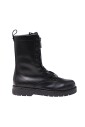bottes-de-combat-en-cuir-noir