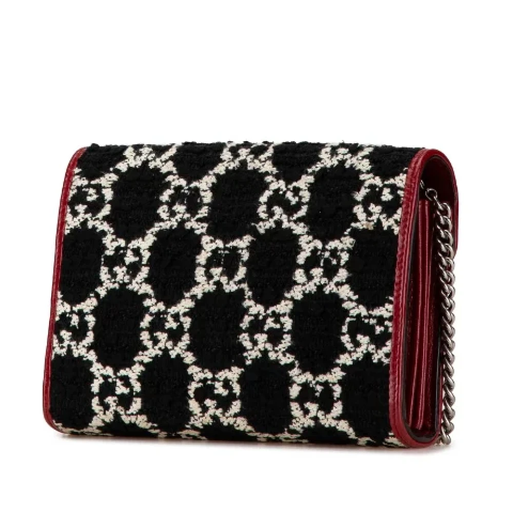 Gucci Vintage Pre-owned Canvas wallets Black Dames