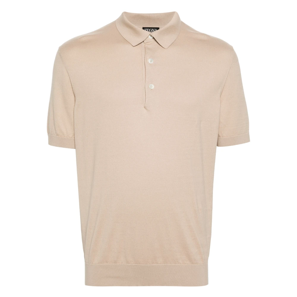 Ermenegildo Zegna Polo Shirts Beige Heren
