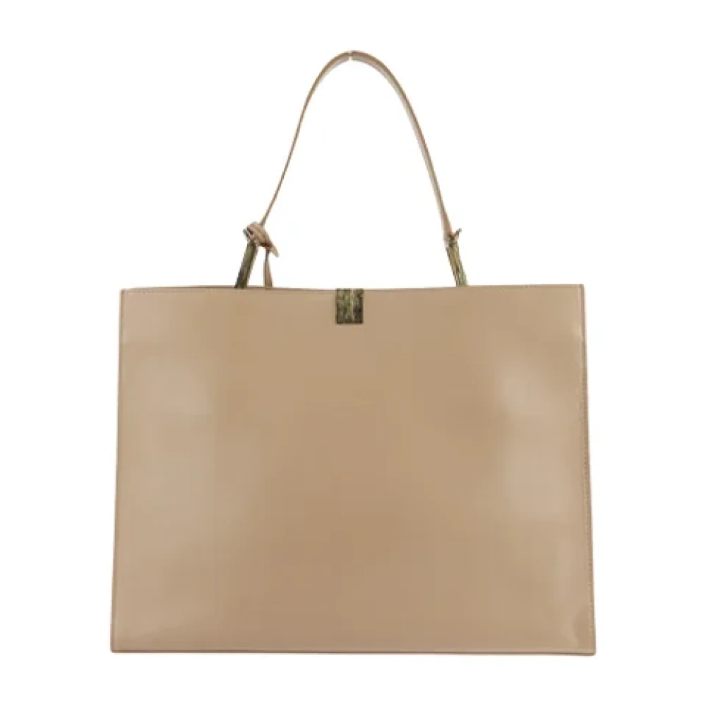 Balenciaga Vintage Pre-owned Leather balenciaga-bags Beige Dames