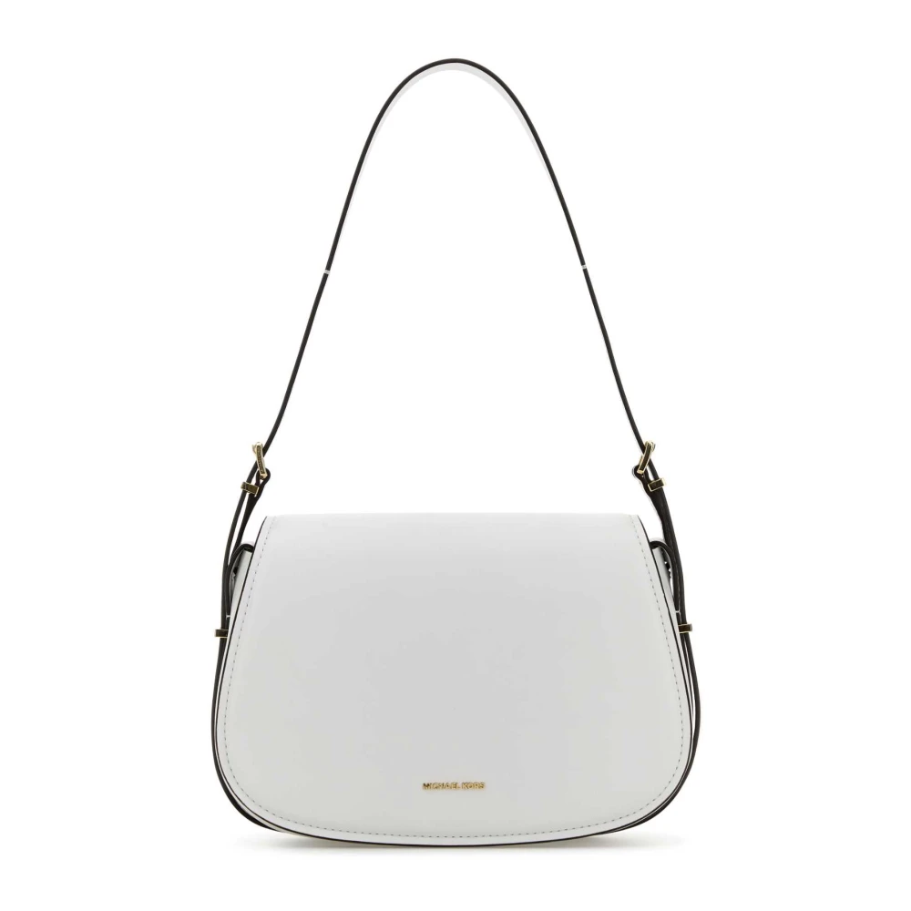 Michael Kors Witte leren schoudertas White Dames