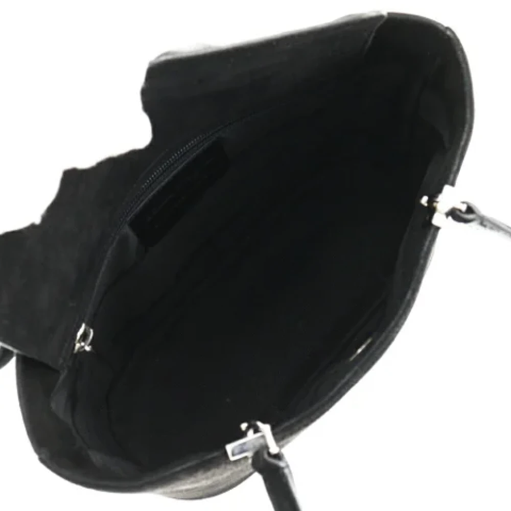 Salvatore Ferragamo Pre-owned Suede shoulder-bags Black Dames