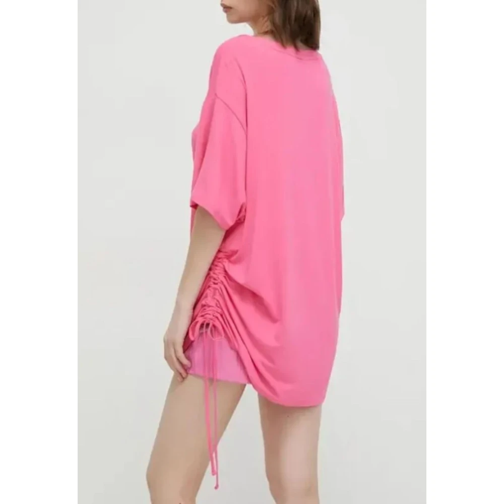 Guess Drawstring T-shirt Pink Dames