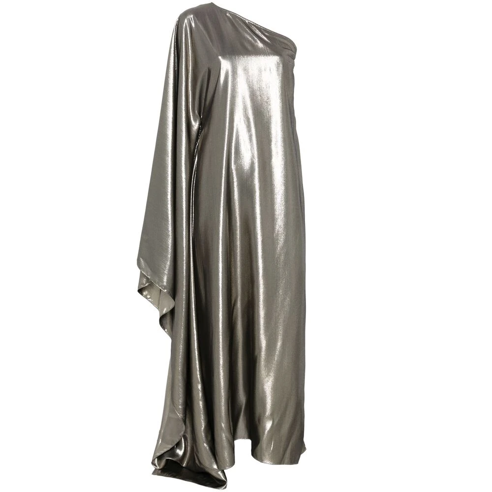 Taller Marmo Gouden Zijden One-Shoulder Jurk Yellow Dames