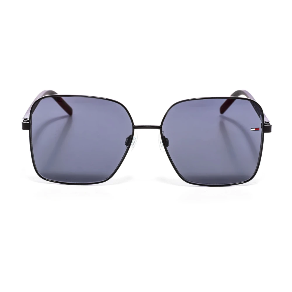 Tommy Hilfiger Men's Black Classic Square Metal Sunglasses