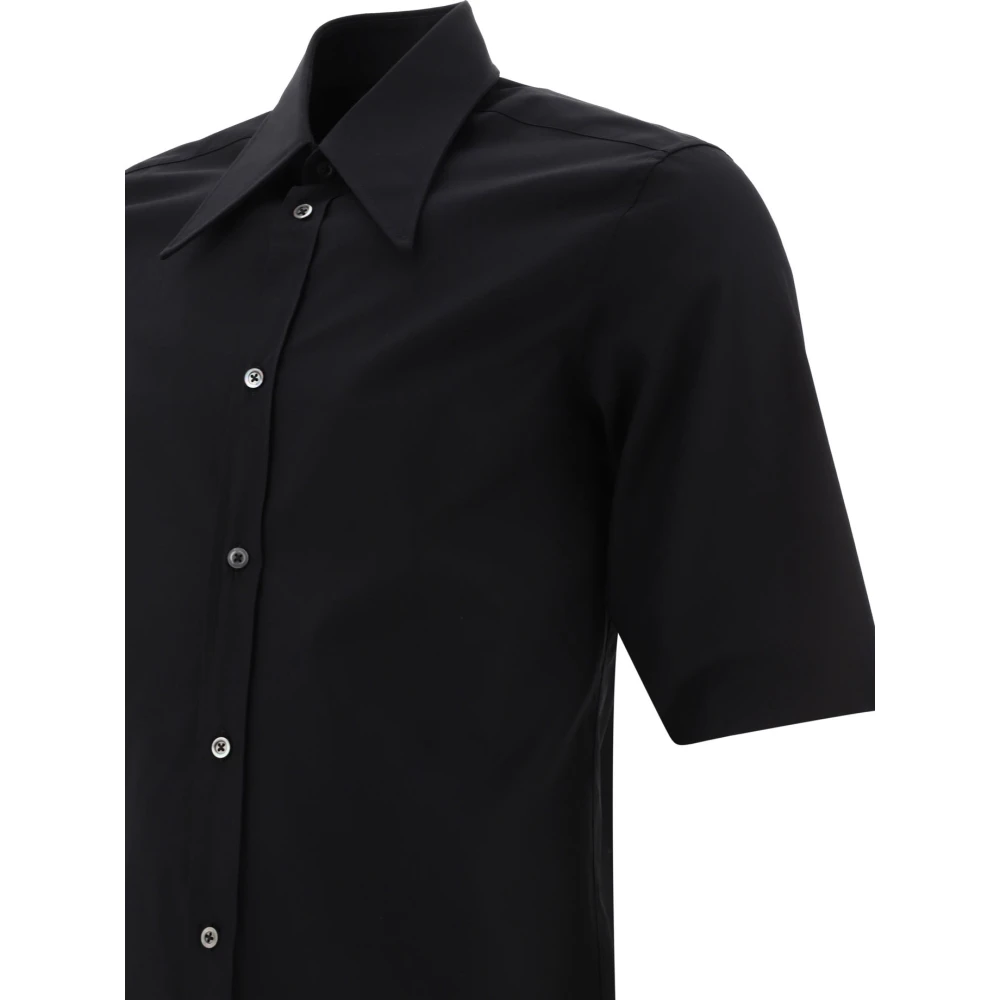 Maison Margiela Short Sleeve Shirts Black Heren
