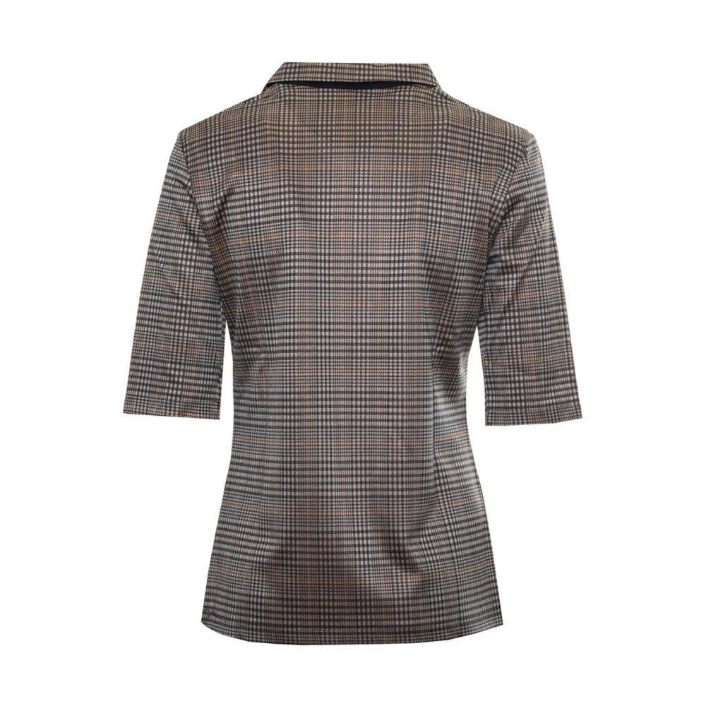 Harmont & Blaine Controleer Polo Shirt 34 Mouw Brown Dames