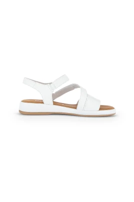 Vit Lädersandal