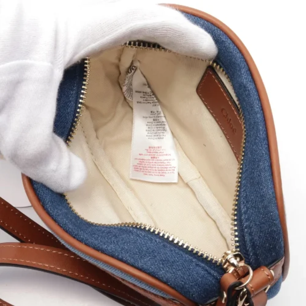 Chloé Pre-owned Denim shoulder-bags Blue Dames