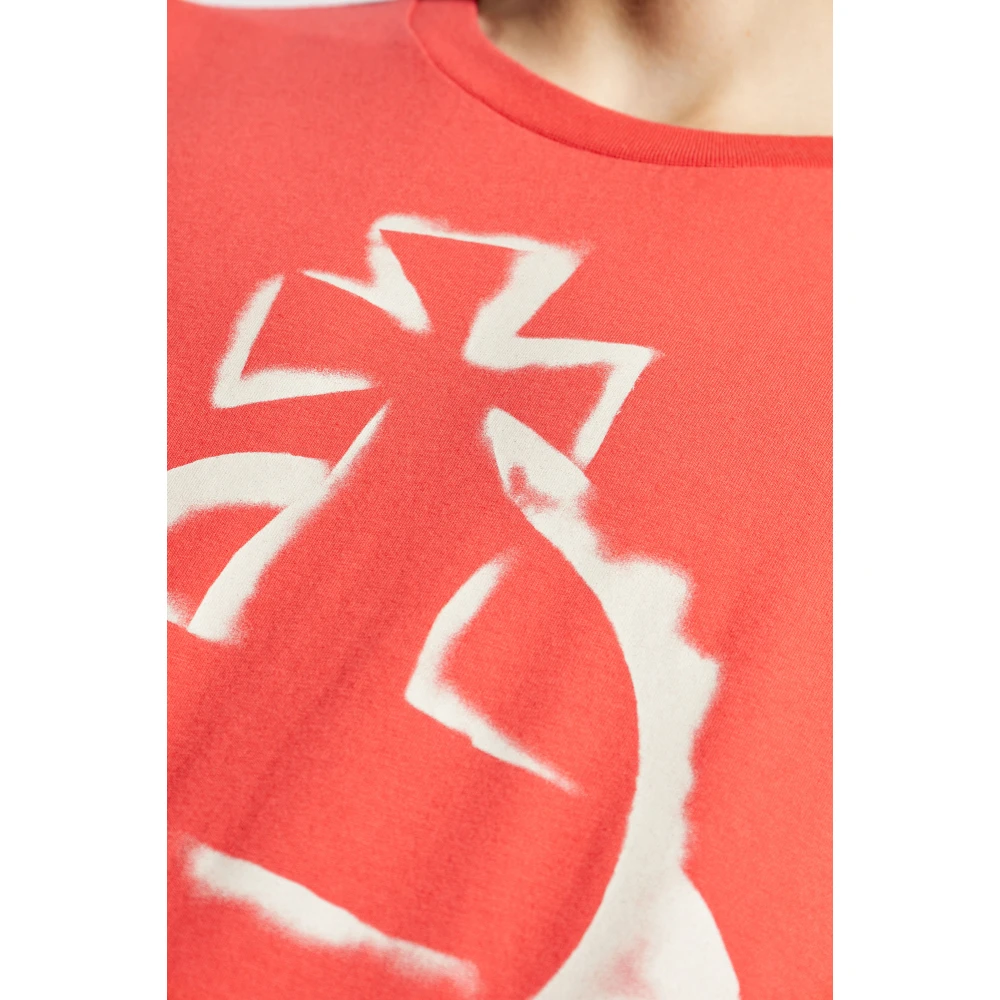 Vivienne Westwood T-shirt met logo Red Heren