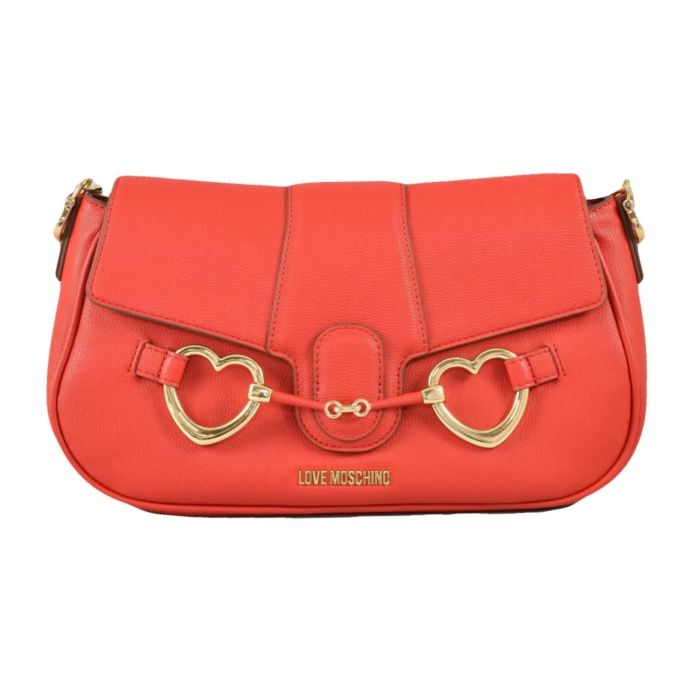 Love Moschino Stijlvolle PU-tas Red Dames