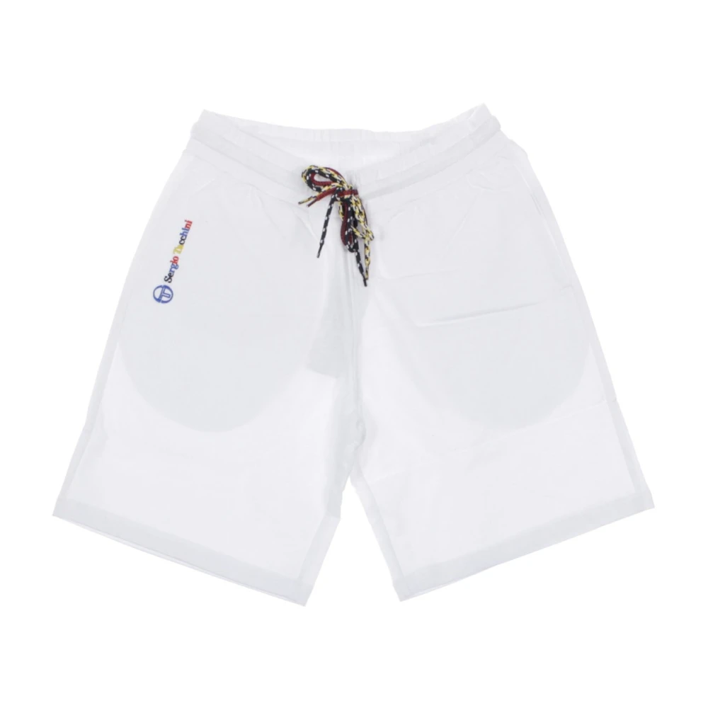 Sergio Tacchini Chakra Shorts Heren Trainingsbroek Shorts Wit White Heren