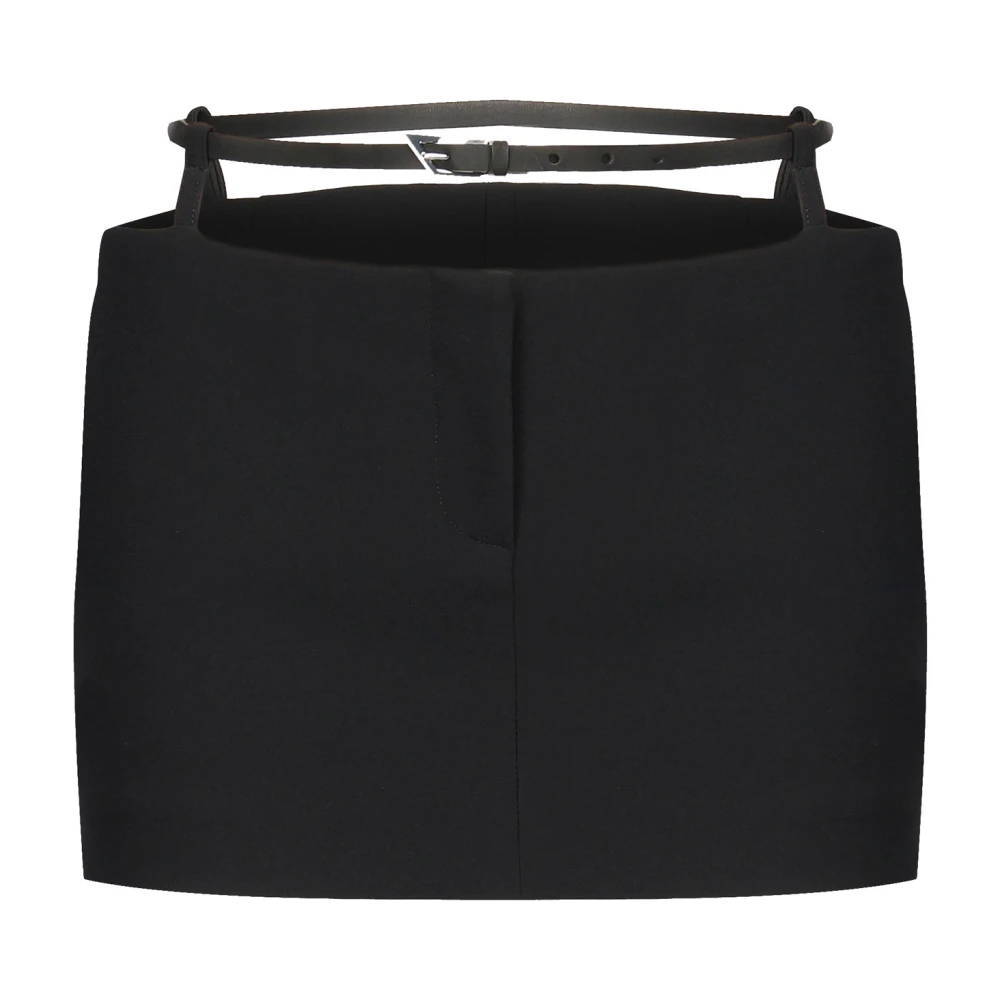 The Attico Zwarte rok met kraaltjes Black Dames