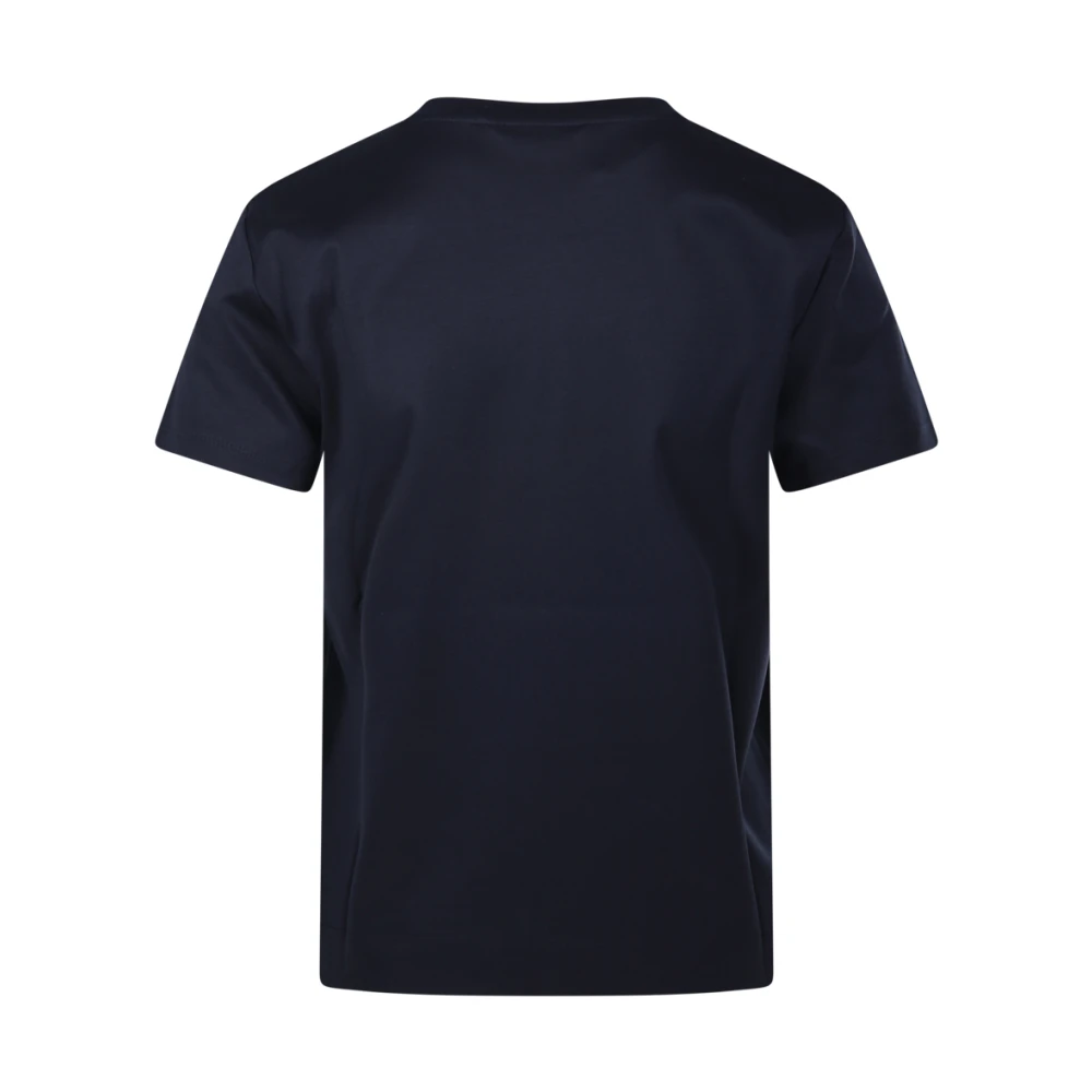 Max Mara Blauwe Nerina Logo T-Shirt Blue Dames