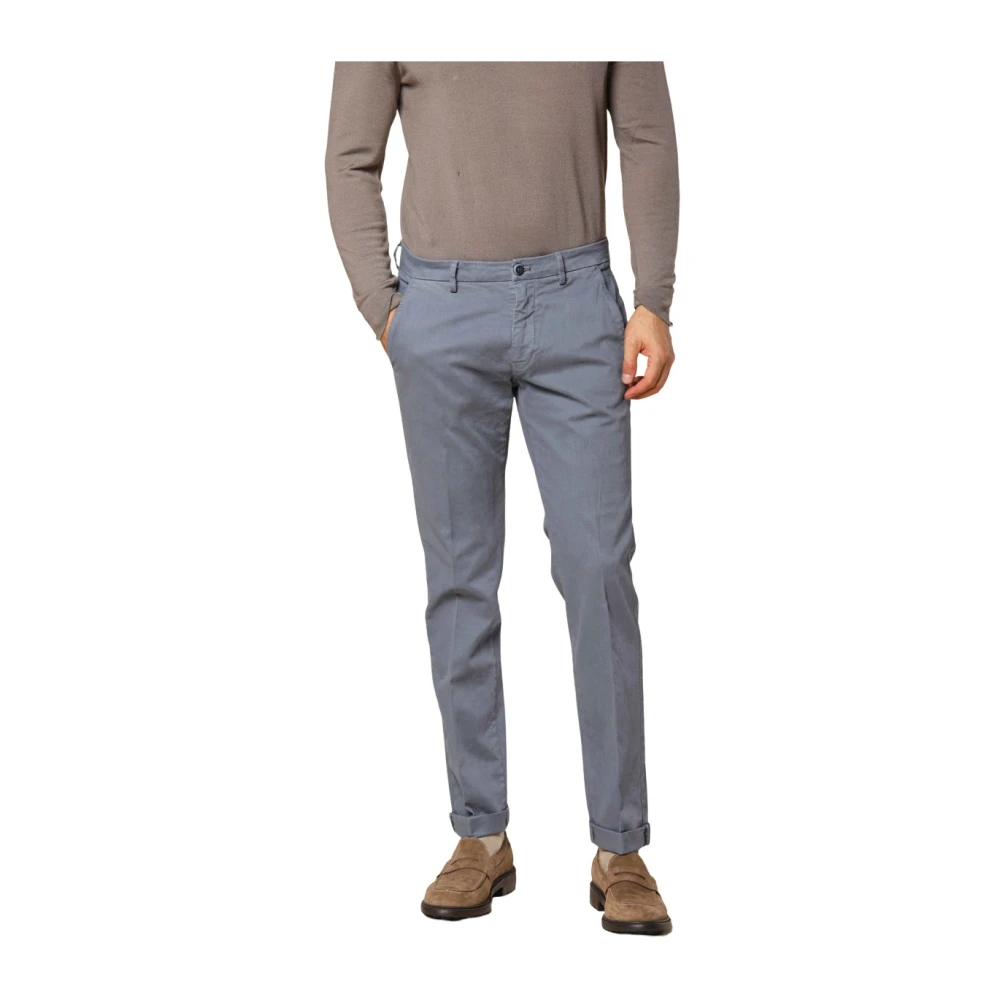 Mason's Slim Fit Chino Broek Torino Style Blue Heren