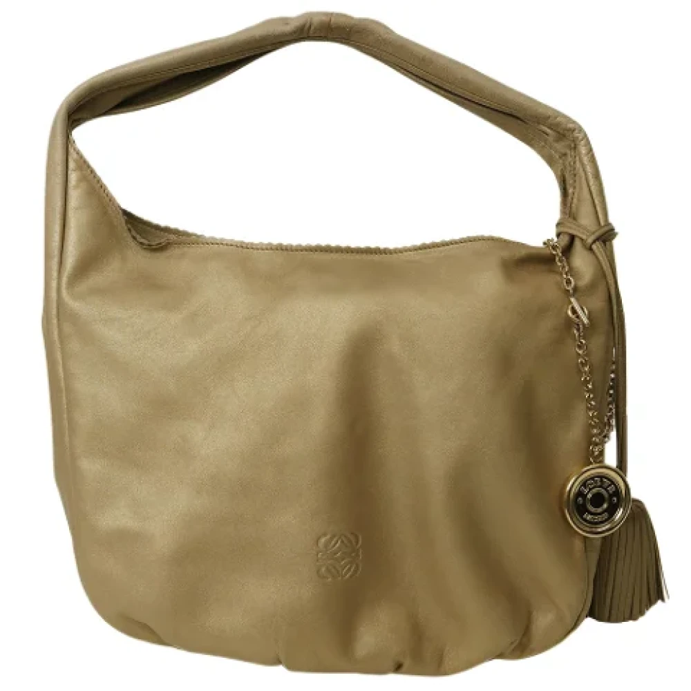 Loewe Pre-owned Leather handbags Green Dames
