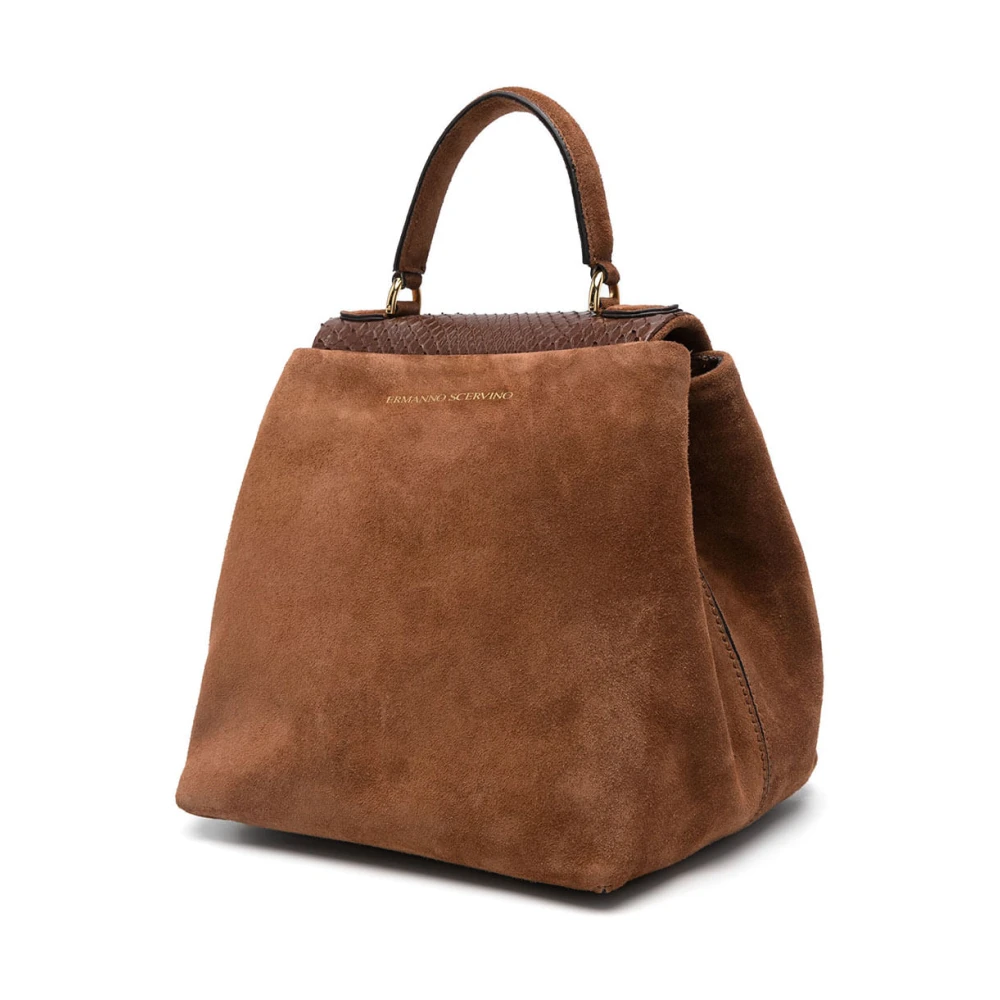 Ermanno Scervino Stijlvolle schoudertas met uniek ontwerp Brown Dames