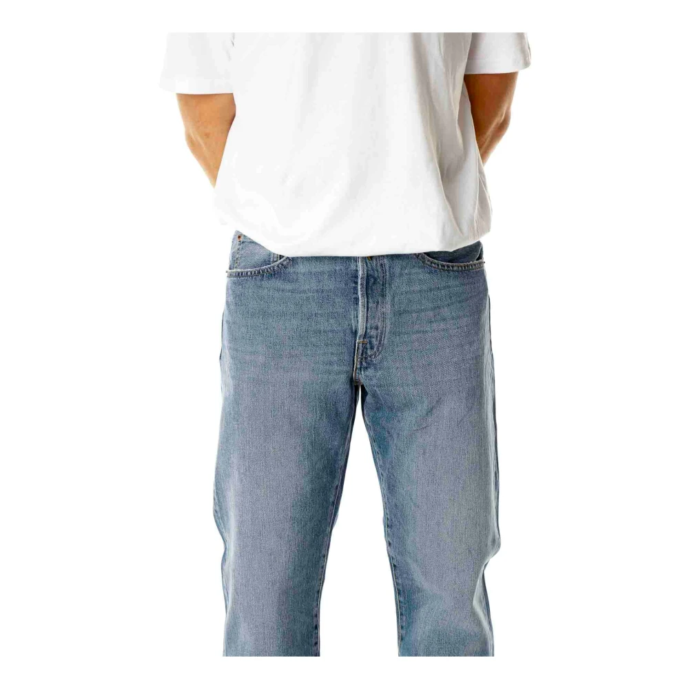 Replay High-Waisted Straight Fit Jeans Blue Heren
