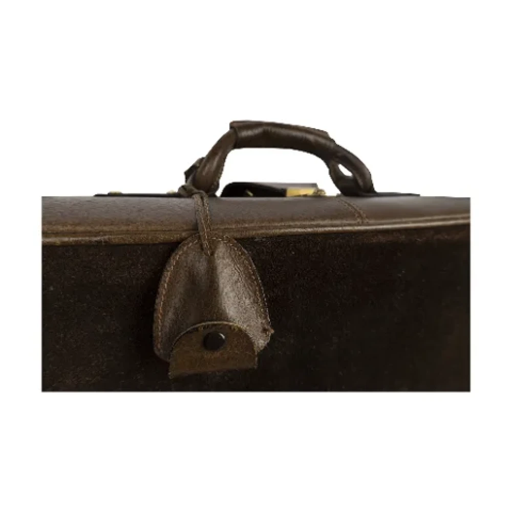 Gucci Vintage Pre-owned Leather gucci-bags Brown Heren