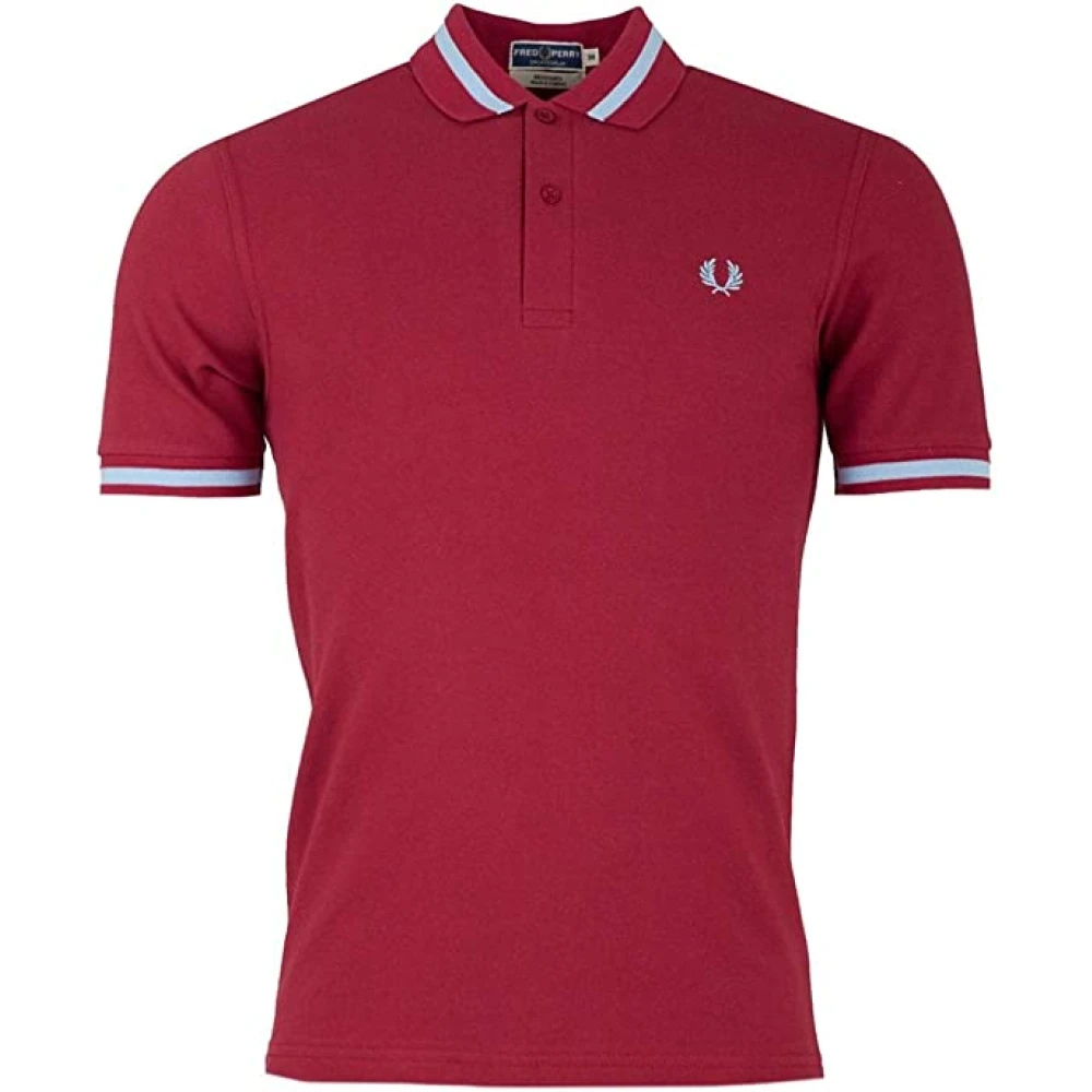 Fred Perry Original Single Tipped Polo - Oxblood Red, Herr