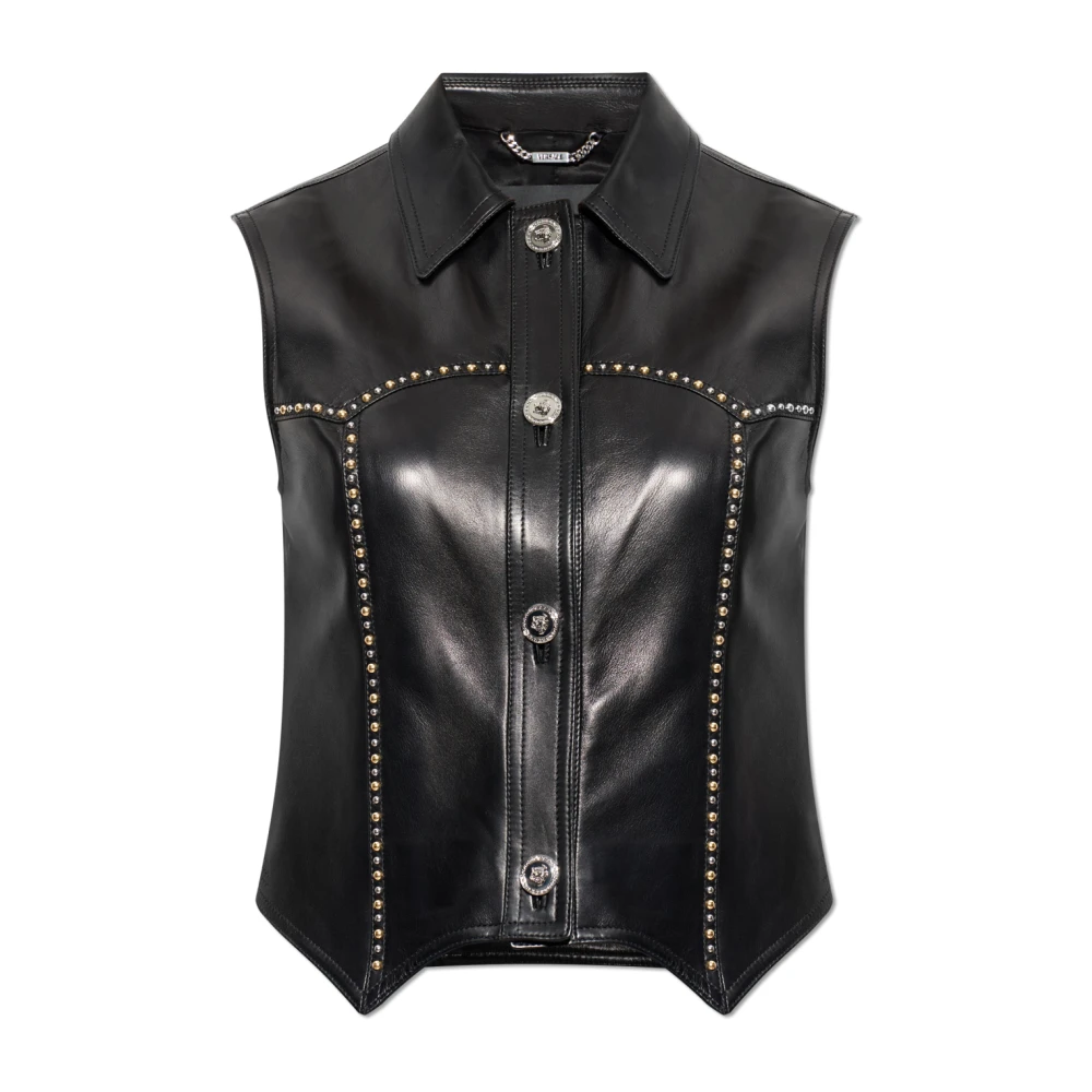 Versace Donna Nero Giacche, S, New,