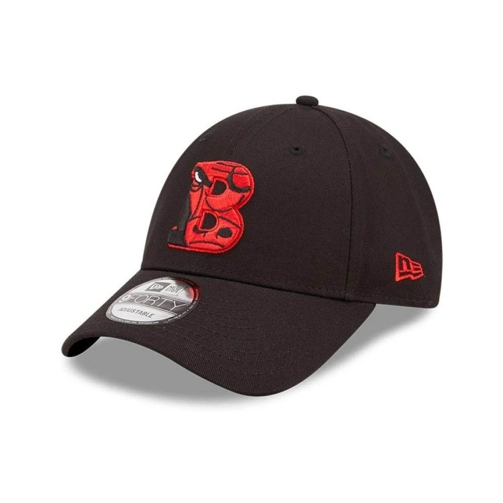 new era Zwarte Bulls Teamlogo Pet Black Heren