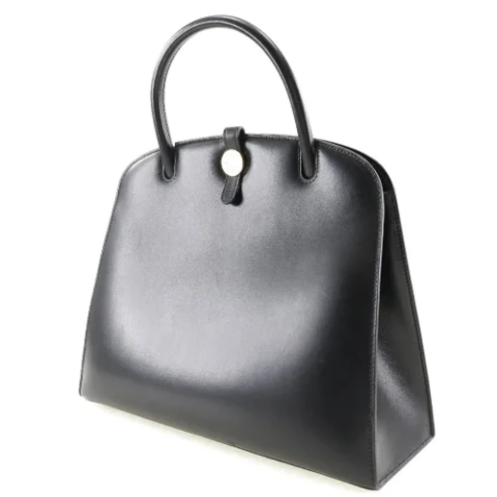 Hermès Vintage Pre-owned Leather handbags Black Dames