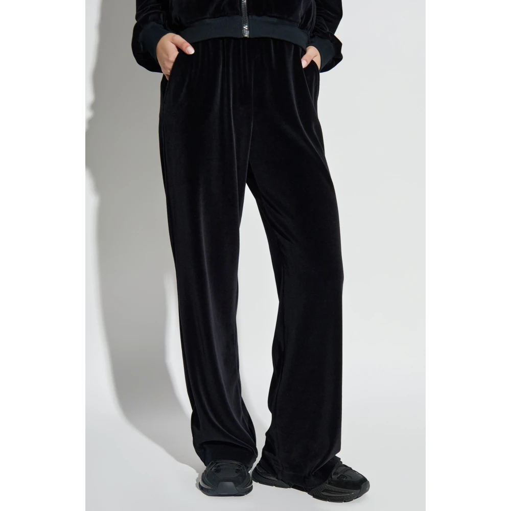 Dolce & Gabbana Fluwelen broek Black Dames