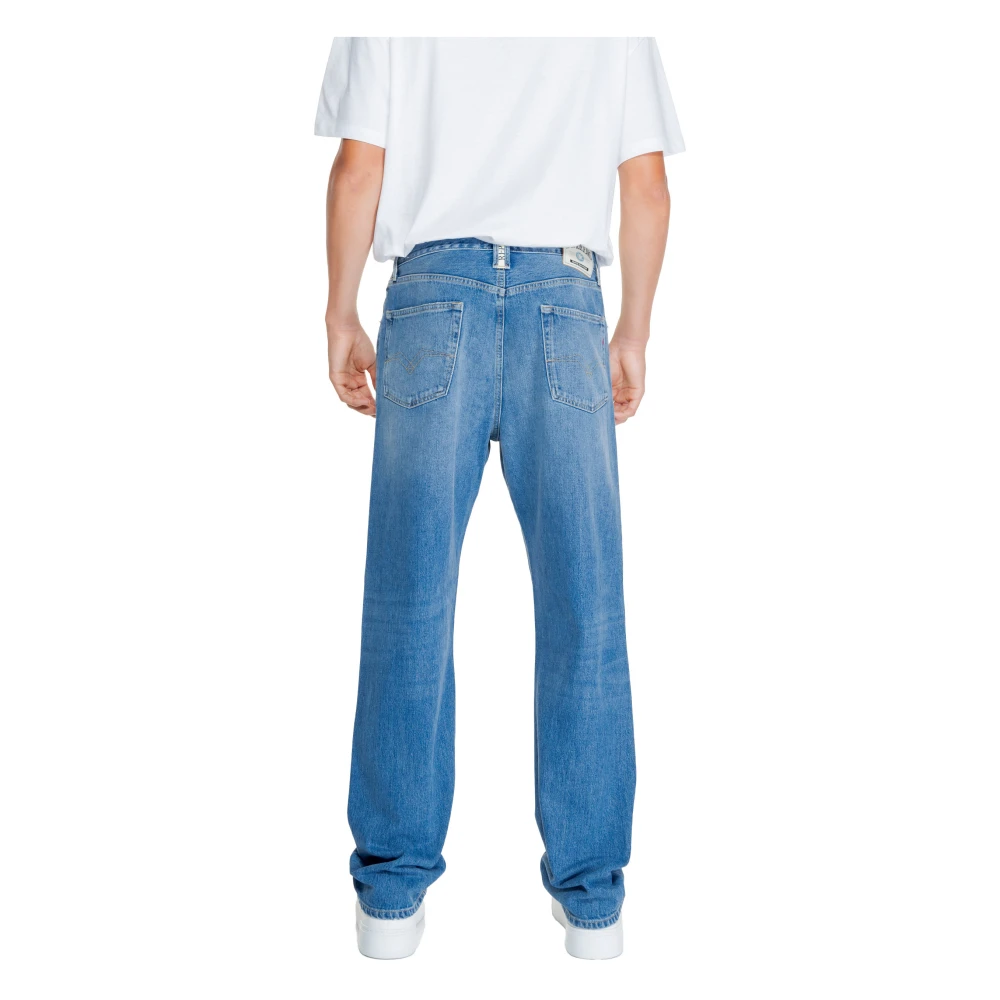 Replay Blauwe Katoenen Jeans met Zakken Blue Heren