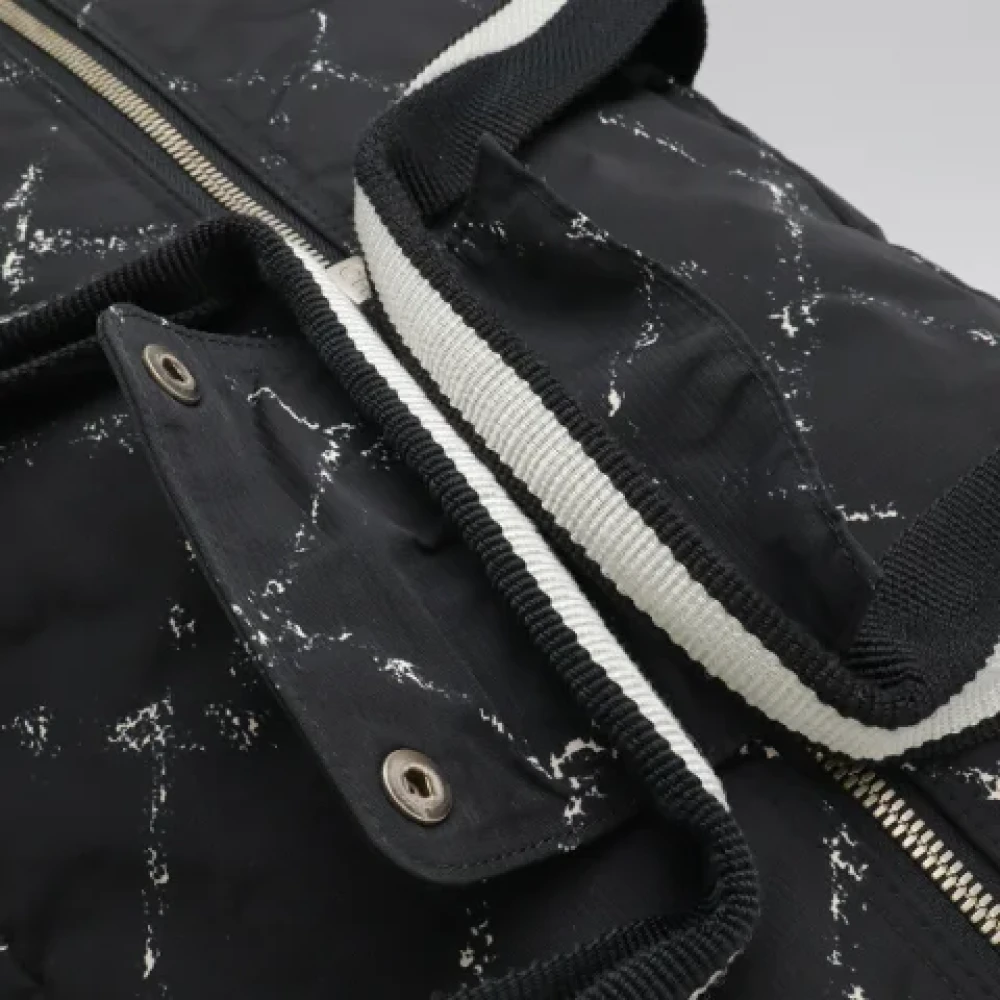 Chanel Vintage Pre-owned Canvas chanel-bags Black Dames